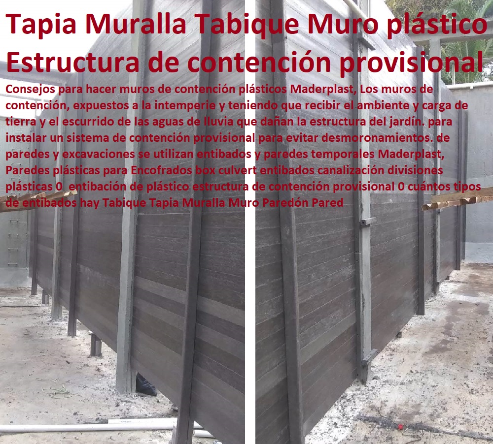 Paredes plásticas para Encofrados box culvert entibados canalización divisiones plásticas 0  entibación de plástico estructura de contención provisional 0 cuántos tipos de entibados hay Tabique Tapia Muralla Muro Paredón Pared  Contenedores, Cajones, Cajas, Empaques, Shelters, Refugios, Nichos, Recipientes, Cajilla, Diques, Estibas Antiderrames, Depósitos, Tanques, Paredes plásticas para Encofrados box culvert entibados canalización divisiones plásticas 0  entibación de plástico estructura de contención provisional 0 cuántos tipos de entibados hay Tabique Tapia Muralla Muro Paredón Pared